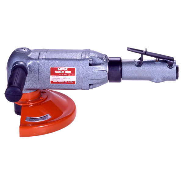 NPK 180MM AIR ANGLE GRINDER SAFETY LEVER THROTTLE HEAVY DUTY
